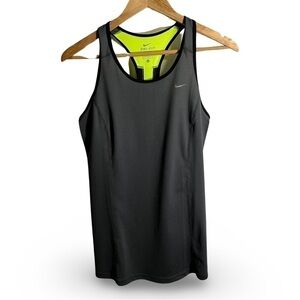 Nike Small Dri-Fit Grey Racerback Tank Venting Mesh on Sides